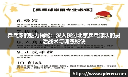 乒乓球的魅力揭秘：深入探讨北京乒乓球队的灵活战术与训练秘诀